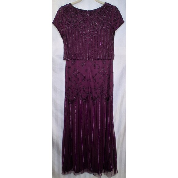 Bridgerton Regency Adrianna Papell Beaded Maxi Gown (no size tag - see photos) - Picture 11 of 16